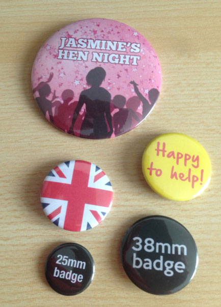 38mm button badges made to your own design