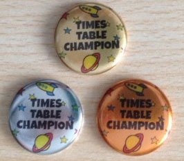 Times Table Maths Badges