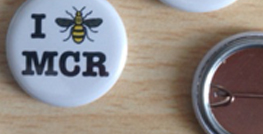 25mm Manchester button badges