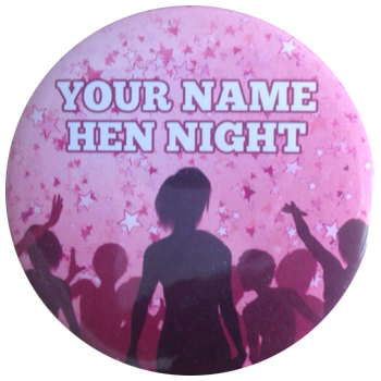 Hen Party Badges With Bride's Name