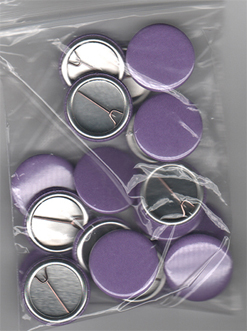 Plain Purple Button Badges