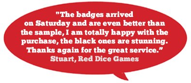 Another happy Button Badges customer