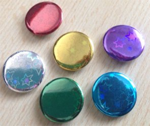 Holographic Button Badges