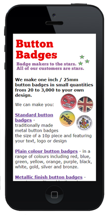 Button Badges on your mobile or tablet!