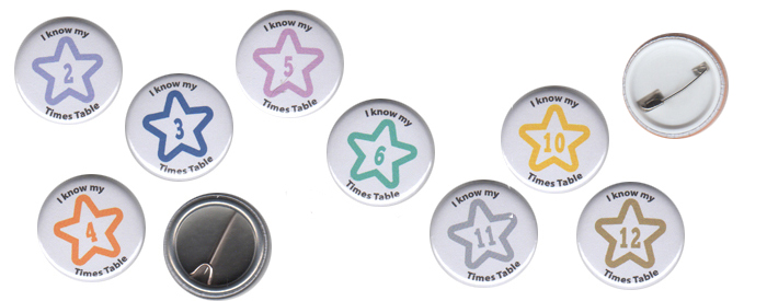 Maths Reward Badges