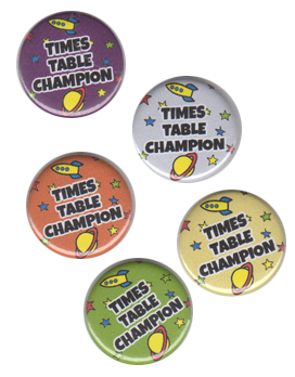 Times Table Badges For Your School