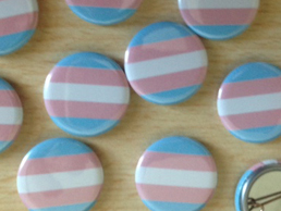 Trans Flag Badges