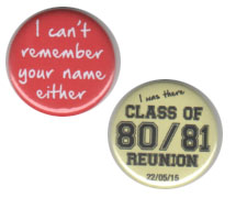 School Reunion Badges