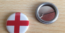 25mm Wales Flag button badges