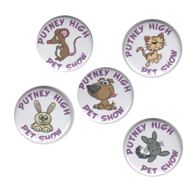 Button Badges For Putney High School, London