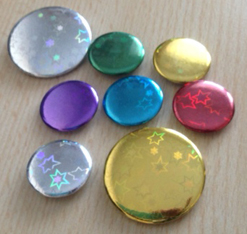 Plain Star Shiny Badges