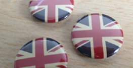 25mm Union Jack button badges